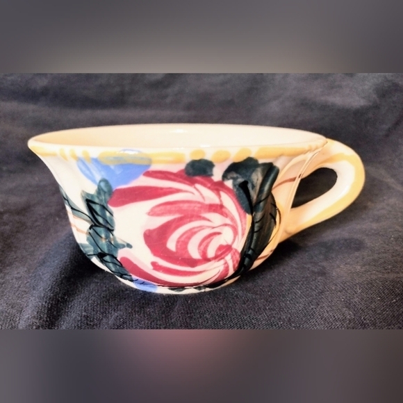 Handpainted Snack Plate and Cup Set  Nasco Nova Rose Made In Japan Floral - Picture 6 of 8